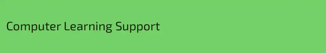 Computer Learning Support